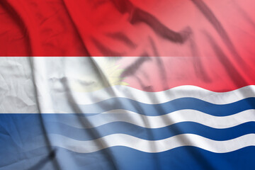 Netherlands and Kiribati official flag international negotiation KIR NLD