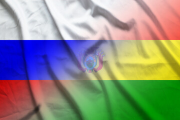 Russia and Bolivia government flag transborder contract BOL RUS