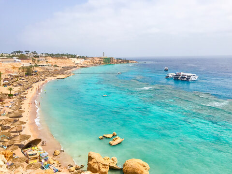 beautiful view of sunny egypt in sharm el sheikh