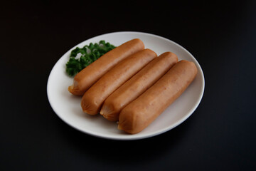 Multiple sausages on the table