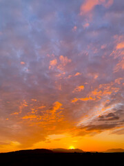 Purple and Pink Sunset Clouds
