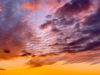 Purple and Pink Sunset Clouds