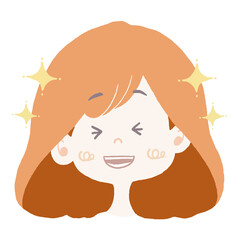 楽しすぎてキラキラ輝いている女の子