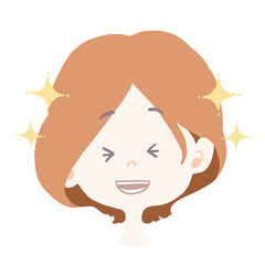 楽しすぎてキラキラ輝いている女の子