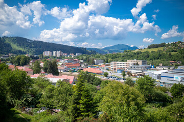 Naklejka premium Panorama of Dolni Kubin, Slovakia