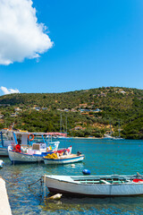 Fototapeta na wymiar Beautiful village Sivota in Lefkada island Greece