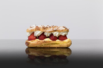 strawberry and cream dessert
