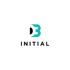 logo design vector initial double DB with unique style