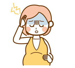 頭が痛い妊婦さん