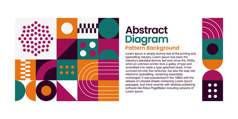 Abstract Diagram Pattrent backgrounds of geometric scale.