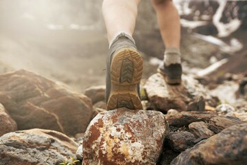 Hiking in the mountains