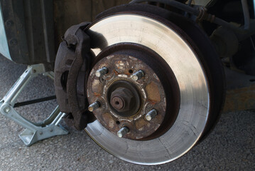 Brake disc rotor without wheels