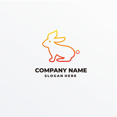 Rabbit Logo Design Template