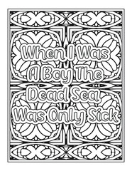 Quote Coloring Pages for Adults and Teens - Best Coloring Pages For Kdp coloring book