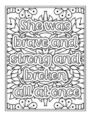 Quote Coloring Pages for Adults and Teens - Best Coloring Pages For Kdp coloring book