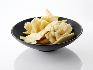 Delicious and fresh ingredients, slices of natural plant ingredients