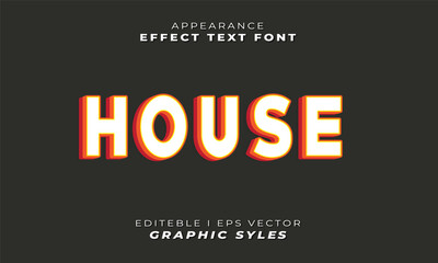 3D text effect sticker, perfect for digital or print content title use. Easy settings in the graphic style menu.