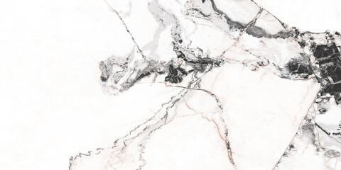 Statuario Marble Texture Background, Natural Polished Carrara Marble Texture For Abstract Home...