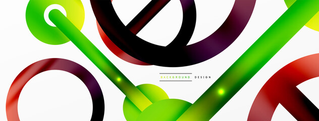 Circle composition abstract background. Trendy techno business template for wallpaper, banner, background or landing