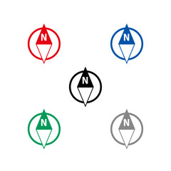 方位記号　5色セット　17