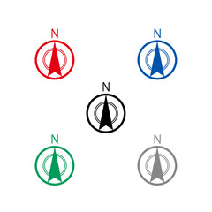 方位記号　5色セット　63