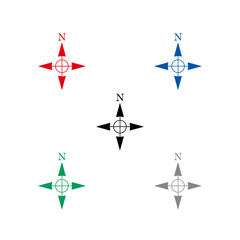 方位記号　5色セット　71