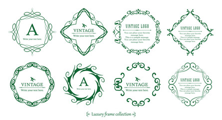 オシャレなフレーム。高級感のあるフレームのセット