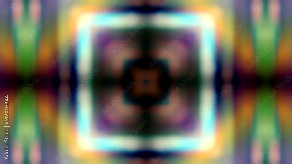 Canvas Prints abstract gadient neon fractal background.