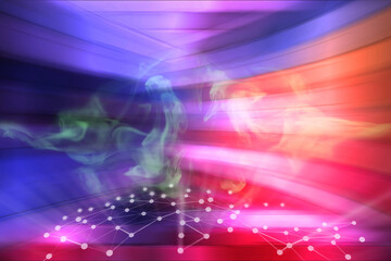 Abstract red background. Blurred background with curved lines red tint.