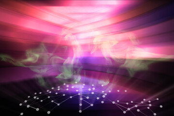 Abstract red background. Blurred background with curved lines red tint.