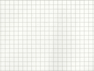 High resolution large image of a white uncoated checkered graph paper scan weathered beige tint...