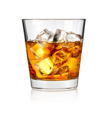 Whiskey glass. Isolated