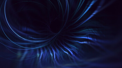 3D rendering abstract multicolor fractal light background