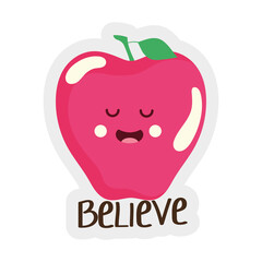 believe apple sticker