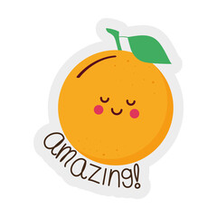 amazing orange sticker