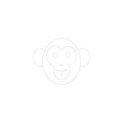 monkey icon vector illustration design element