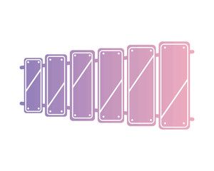 lilac xylophone musical instrument