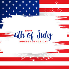 Happy Independence day 4th of july american background