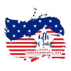 4th of july american independence day flag style background