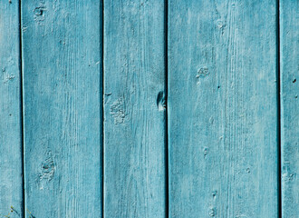 Fototapeta premium wooden blue fence as background