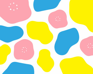 カラフルで抽象的な背景イラスト