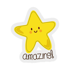 amazing star sticker