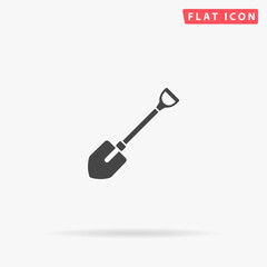 Shovel flat vector icon