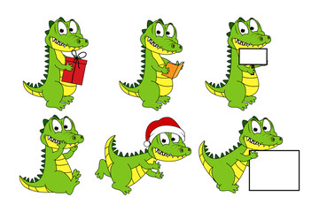 cute crocodile animal cartoon graphic