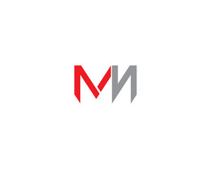 Creative MN M M N initial based letter icon logo