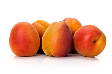 Fresh organic apricot isolated on white background