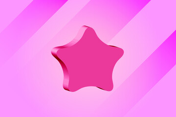 Abstract 3d star mockup stylish background