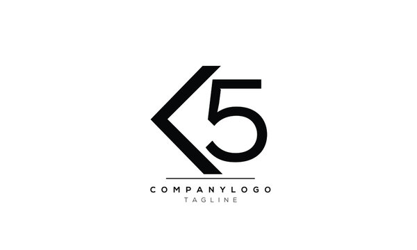 Alphabet letters Initials logo K5