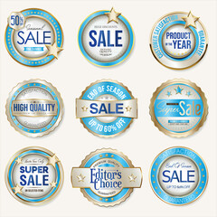 Fototapeta na wymiar High quality and best seller collection of golden badges