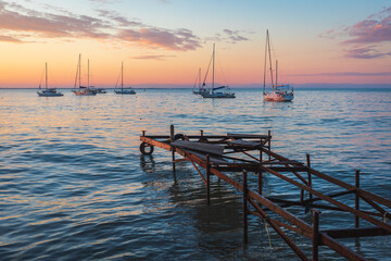 View to harbor of Yevpatoria